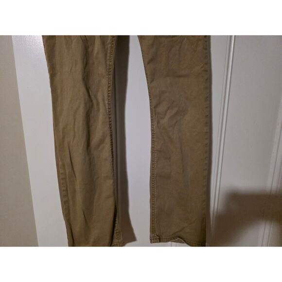 Wrangler Men's Slim Straight Camel Beige Khaki Tan Chino Jeans Size 30 x 32 - Picture 4 of 9